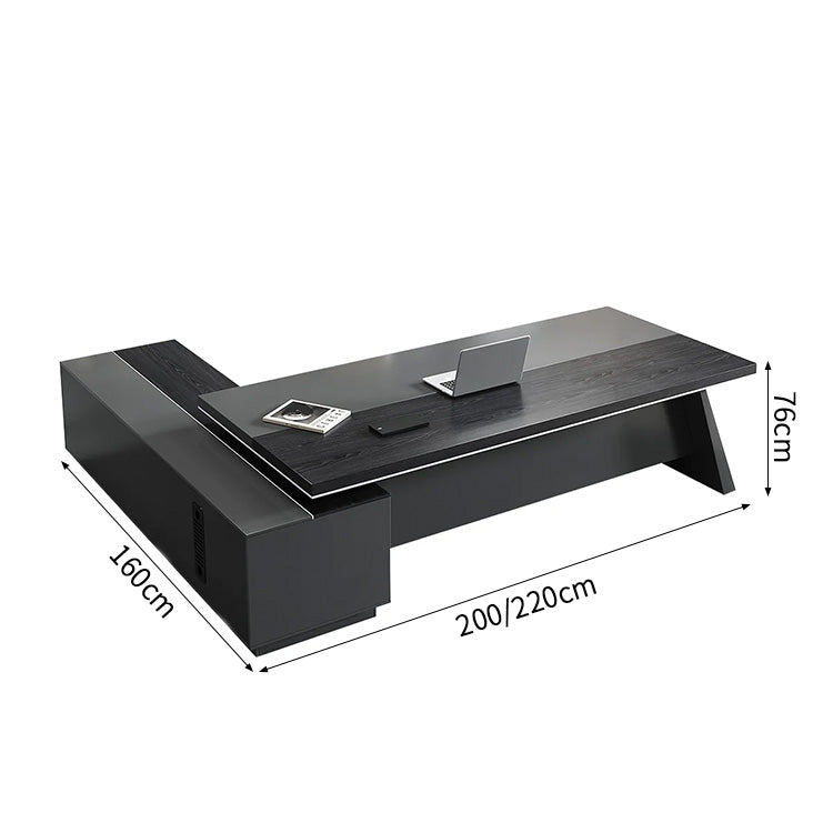 デスク 社長机 ファッション 効率 L字型 プライバシー 幕板付き 静音スライドレール 広々 LBZ-2189