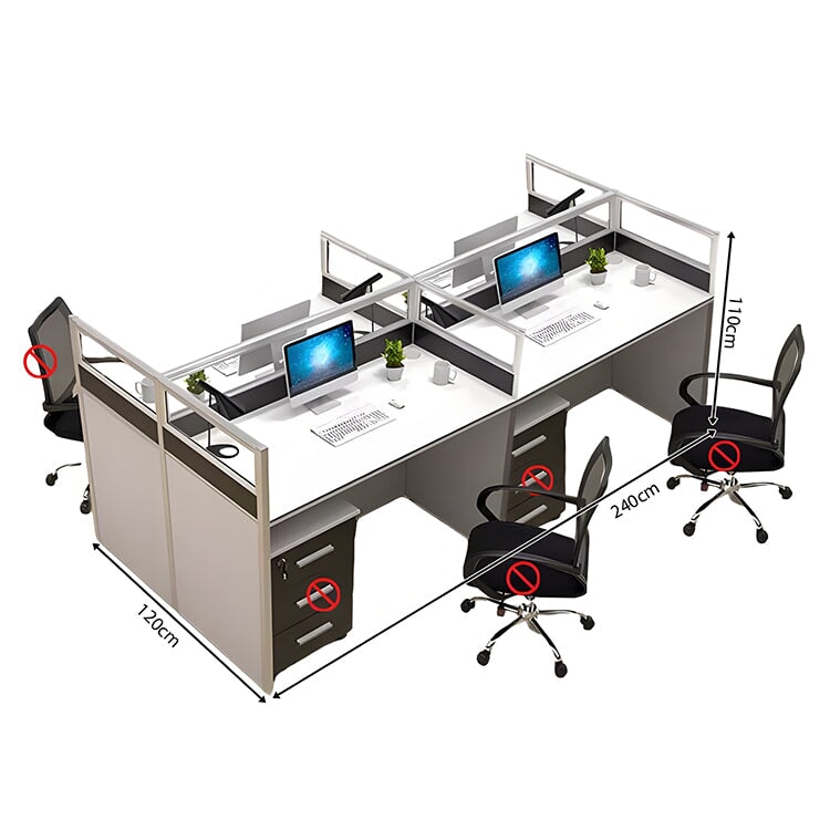 L型デスク トップパネル付き アジャスター付き オフィスデスク 事務机 ワークデスク パソコンデスク ファイルワゴン ホワイト カスタマイズ可能 BGZ-C015 CHICKAGU