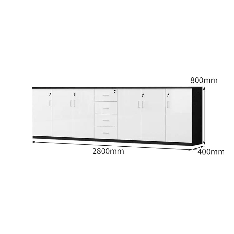 シック 洗練 おしゃれ シンプル エレガント キャビネット ローキャビネット メラミン化粧板 錠付き カスタマイズ可能 CWG-C077 CHICKAGU