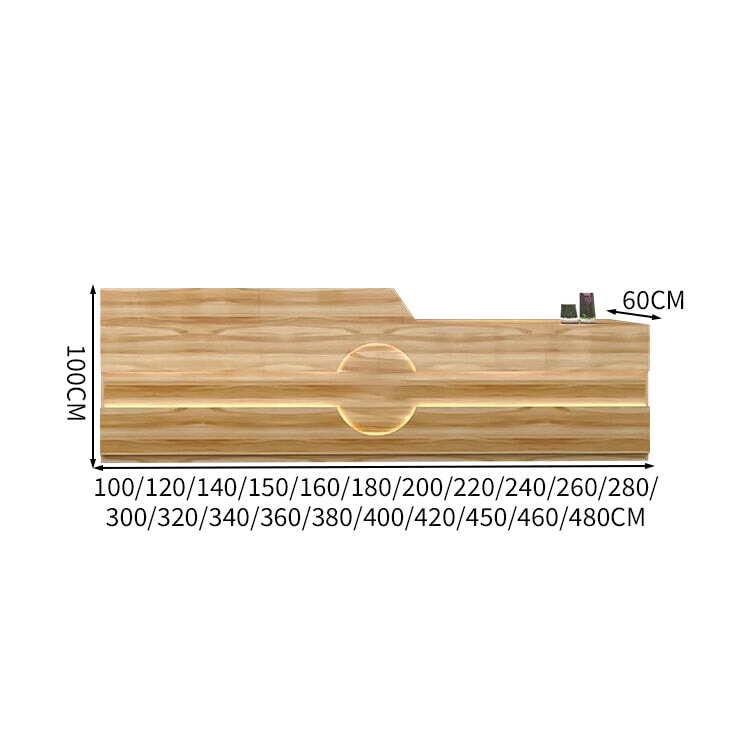 受付カウンター フロント レジカウンター カウンター LEDライト 配線穴 キーボードトレイ 引き出し 袖机 マーブル模様 カスタマイズ可能 JDT-K-112