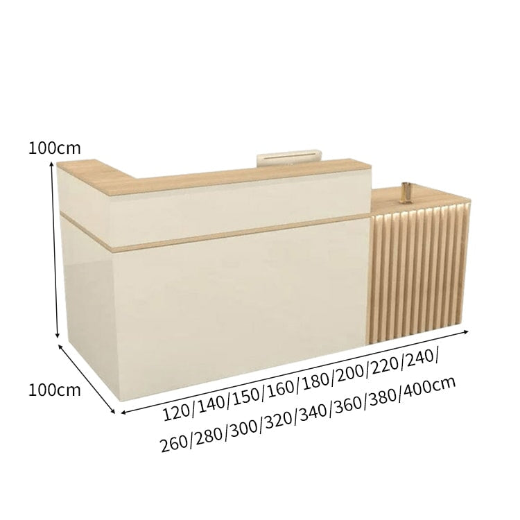 錠付き引き出し 扉付き収納 大容量 上部天板 バイカラー スリット入り レジ台 受付台 カウンター 受付カウンター 上質 おしゃれ 実用的 カスタマイズ可能 JDT-C049 chickagu