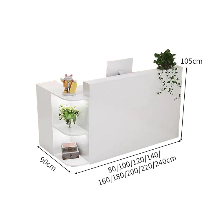 上部天板 R仕上げ L字型 展示棚 多目的収納 受付カウンター カウンター レジ台 マーブル柄 おしゃれ 洗練 機能的 カスタマイズ可能 JDT-A415 chickagu