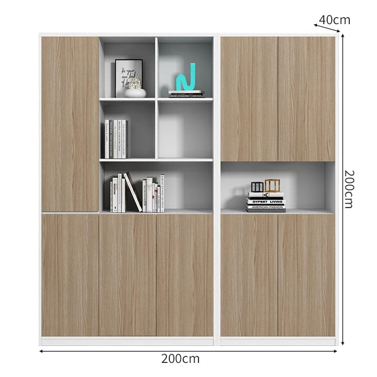 多段式 大容量 分類収納 エコ板材 丈夫 蝶番 耐久性 台輪 安定性 収納棚 キャビネット オフィスキャビネット 木目調 使い勝手 実用 カスタマイズ可能 CWG-C030 chickagu