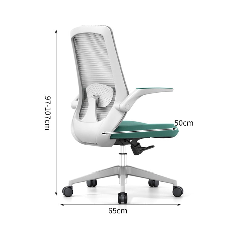 跳ね上げ式アームレスト S字形状背もたれ 人間工学 リクライニング チェア オフィスチェア ワークチェア 昇降回転式 ウレタン充填 柔らか 快適 BGY-C034 chickagu