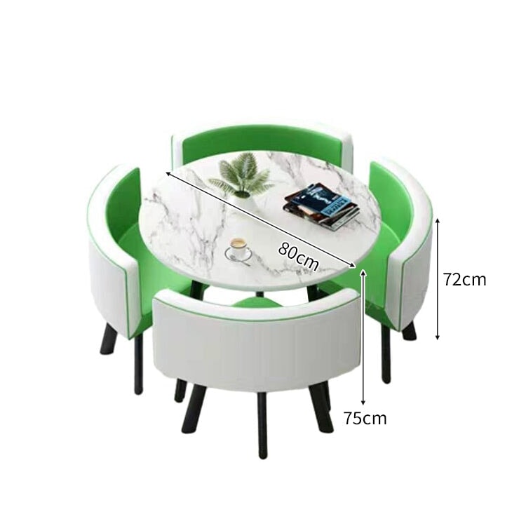 スチールフレーム 高耐荷重 安定性 R仕上げ コットンリネン 通気性 テーブル チェア セット 応接用 シンプル 簡素 カスタマイズ可能 JDZH-A408 chickagu