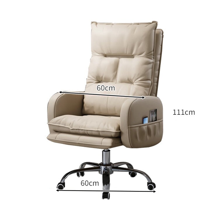 エルゴノミクスデザイン リクライニング機能付き PUレザー ワークチェア チェア オフィスチェア パソコンチェア 人間工学 ボリューム感 高級感 BGY-C027 chickagu