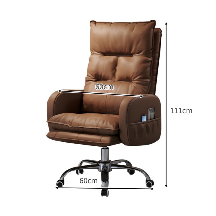 エルゴノミクスデザイン リクライニング機能付き PUレザー ワークチェア チェア オフィスチェア パソコンチェア 人間工学 ボリューム感 高級感 BGY-C027 chickagu