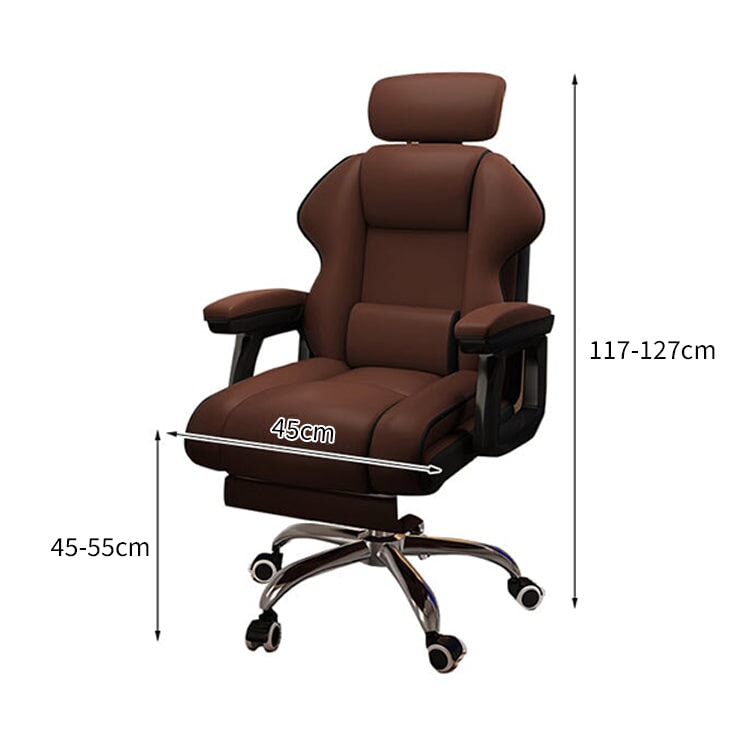 昇降回転式 リクライニング 135° ヘッドレスト ランバーサポート オフィスチェア チェア 五本脚ベース 金属製 キャスター付き 人間工学 快適 上質 BGY-C008 chickagu