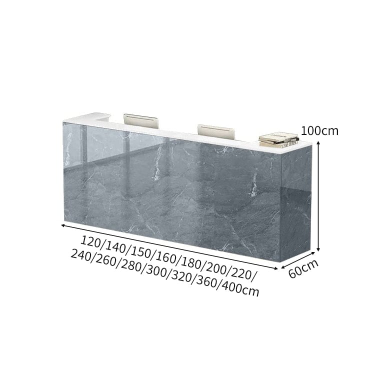 収納棚 オープン式 引き出し 錠付き キーボードトレイ エッジ加工 受付カウンター カウンター 受付台 仕切り板 耐久性 シンプル 洗練 機能的 カスタマイズ可能 JDT-A406 chickagu