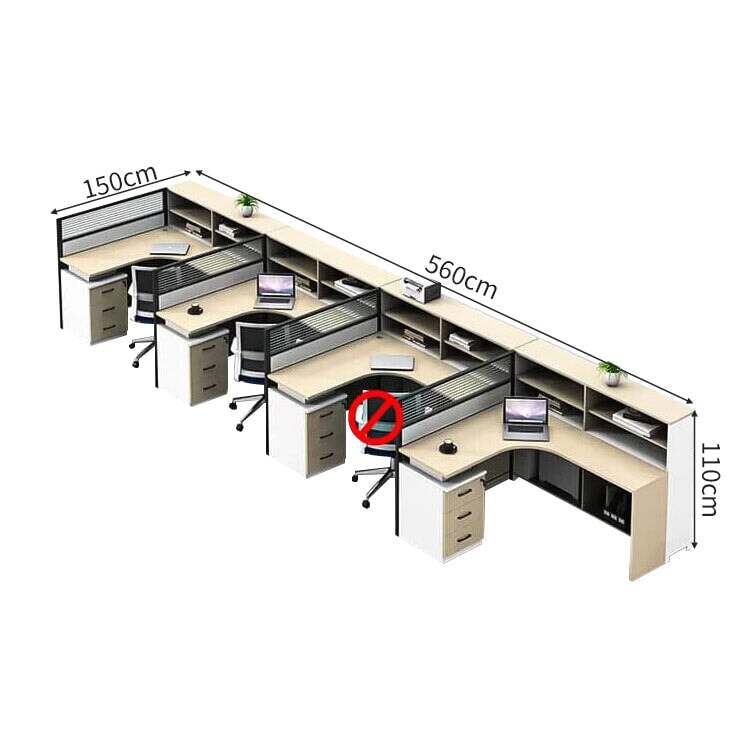 収納棚 キャビネット 防音パーティション エコ板材 L字型 デスク オフィスデスク ワークデスク 実用 機能的 洗練 カスタマイズ可能 BGZ-C030 chickagu