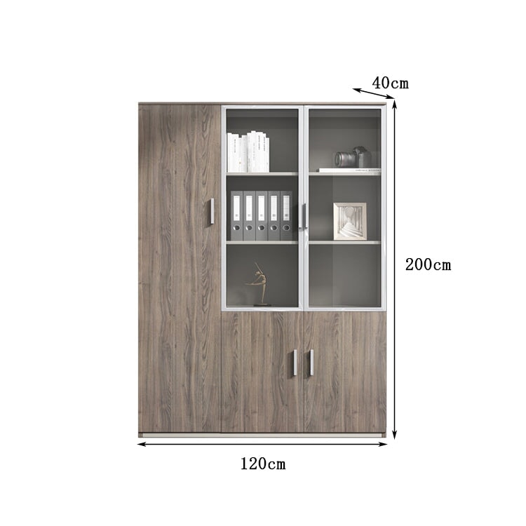 収納キャビネット 収納棚 キャビネット エコ板材 エッジ加工 木目調 アルミ合金 幕板 扉付き オープン式 ワードローブ 多目的 実用 穏やか カスタマイズ可能 CWG-C084 chickagu