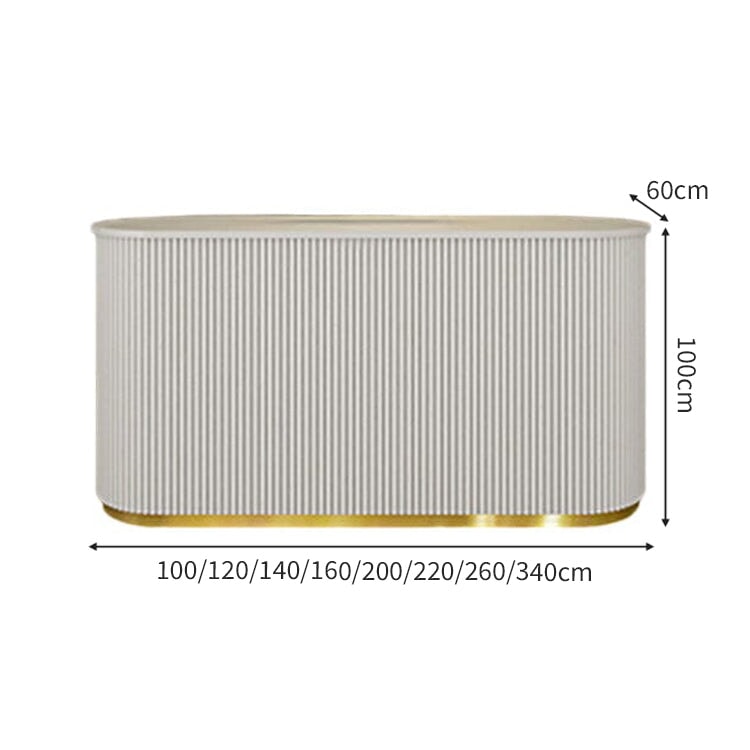 鍵付き引き出し オープン収納 キーボードトレイ 受付カウンター 受付台 レジカウンター カウンターテーブル ブルー カスタマイズ可能 JDT-C054 chickagu