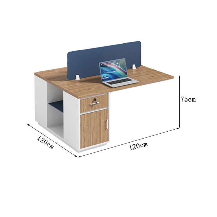 オフィスデスク デスク 作業用 事務所 二人用 四人用 六人用 天然木 サイドキャビネット 引き出し 鍵付き エッジ加工 機能的 シンプル ブラック ホワイト カスタマイズ可能 BGZ-C075 CHICKAGU
