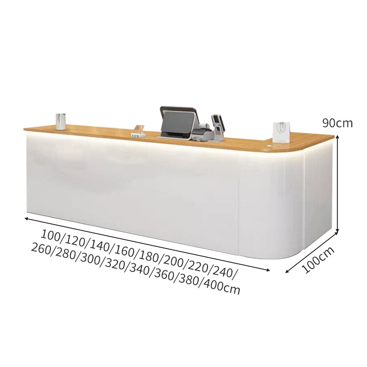 LEDライト 鏡面仕上げ マーブル柄 R仕上げ 大容量収納 カウンター 受付カウンター レジ台 応接用 おしゃれ 機能的 上質 カスタマイズ可能 JDT-A401 chickagu