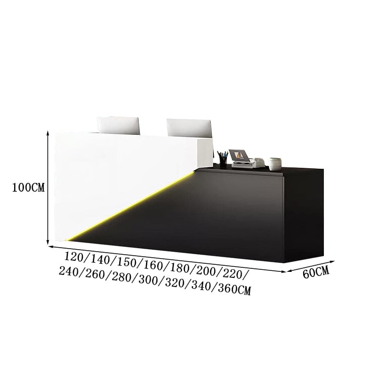 受付台 受付カウンター ハイカウンター マーブル模様 エコ素材 鍵付き引き出し 配線孔付き バイカラー  シック カスタマイズ可能 JDT-A407  chickagu