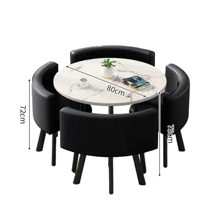 スチールフレーム 高耐荷重 安定性 R仕上げ コットンリネン 通気性 テーブル チェア セット 応接用 シンプル 簡素 カスタマイズ可能 JDZH-A408 chickagu