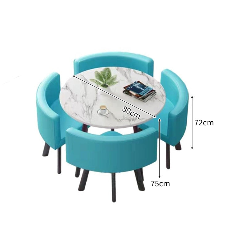 スチールフレーム 高耐荷重 安定性 R仕上げ コットンリネン 通気性 テーブル チェア セット 応接用 シンプル 簡素 カスタマイズ可能 JDZH-A408 chickagu