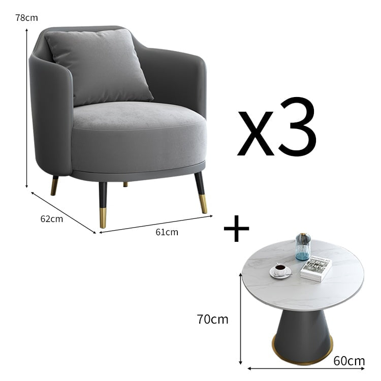 シングルソファ ソファ 応接ソファー センターテーブル 応接セット フリース生地 セラミック天板 おしゃれ モダン JDZH-C029 chickagu