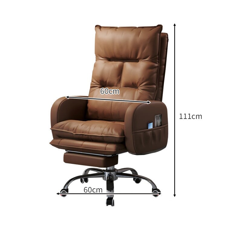 エルゴノミクスデザイン リクライニング機能付き PUレザー ワークチェア チェア オフィスチェア パソコンチェア 人間工学 ボリューム感 高級感 BGY-C027 chickagu