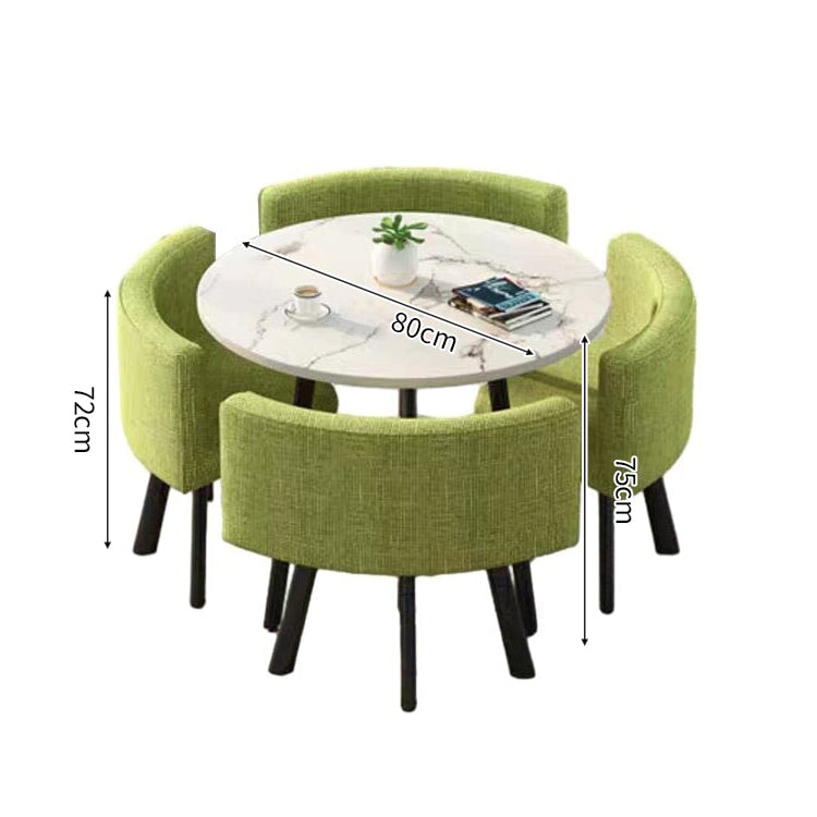 スチールフレーム 高耐荷重 安定性 R仕上げ コットンリネン 通気性 テーブル チェア セット 応接用 シンプル 簡素 カスタマイズ可能 JDZH-A408 chickagu