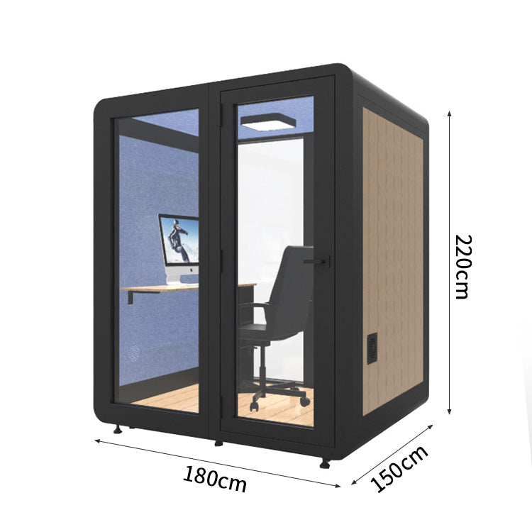 静けさ 複数層構造 遮音強化ガラス 換気 照明 移動式 防音室 遮音カプセル 防音ブース カスタマイズ可能 JYC-C003