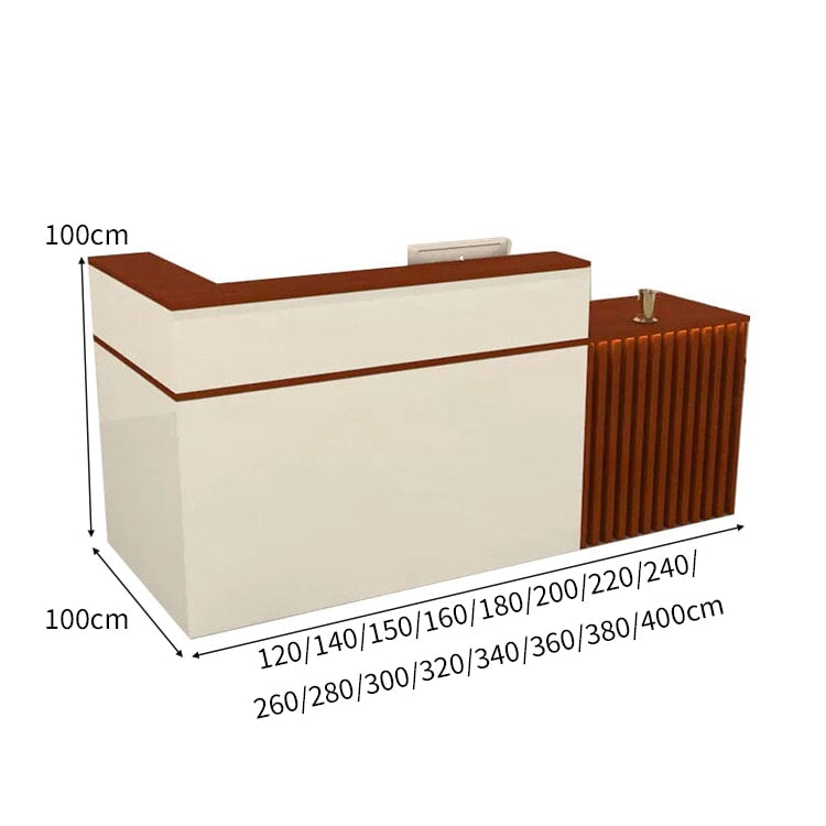 錠付き引き出し 扉付き収納 大容量 上部天板 バイカラー スリット入り レジ台 受付台 カウンター 受付カウンター 上質 おしゃれ 実用的 カスタマイズ可能 JDT-C049 chickagu