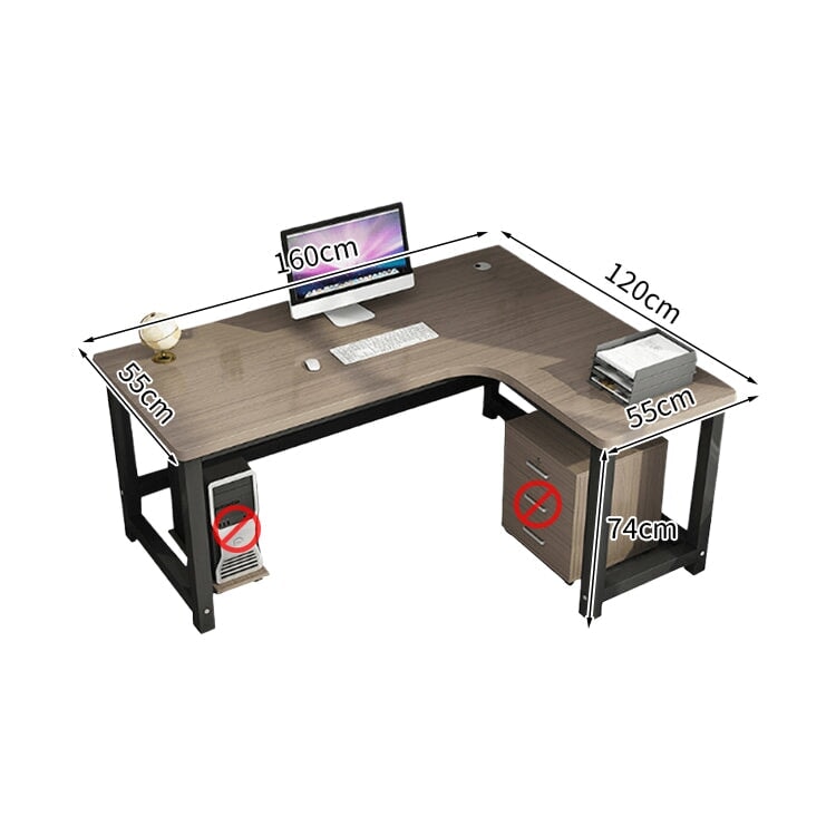 オフィスデスク 事務机 事務用デスク パソコンデスク ワークデスク デスク 配線穴 サイドキャビネット 木目調 BGZ-120