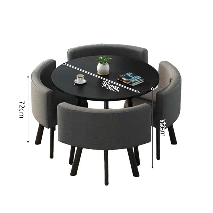 スチールフレーム 高耐荷重 安定性 R仕上げ コットンリネン 通気性 テーブル チェア セット 応接用 シンプル 簡素 カスタマイズ可能 JDZH-A408 chickagu