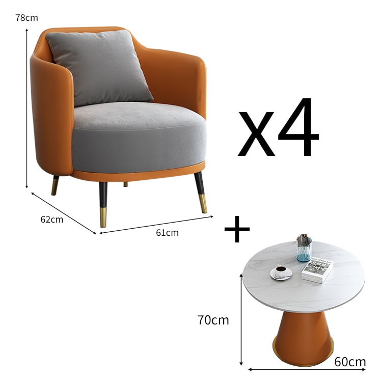 シングルソファ ソファ 応接ソファー センターテーブル 応接セット フリース生地 セラミック天板 おしゃれ モダン JDZH-C029 chickagu