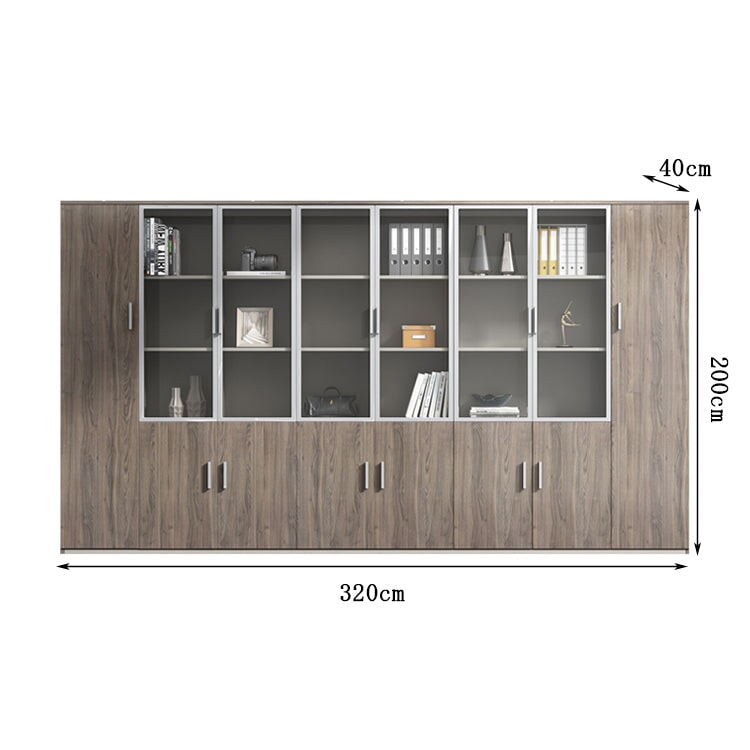 収納キャビネット 収納棚 キャビネット エコ板材 エッジ加工 木目調 アルミ合金 幕板 扉付き オープン式 ワードローブ 多目的 実用 穏やか カスタマイズ可能 CWG-C084 chickagu
