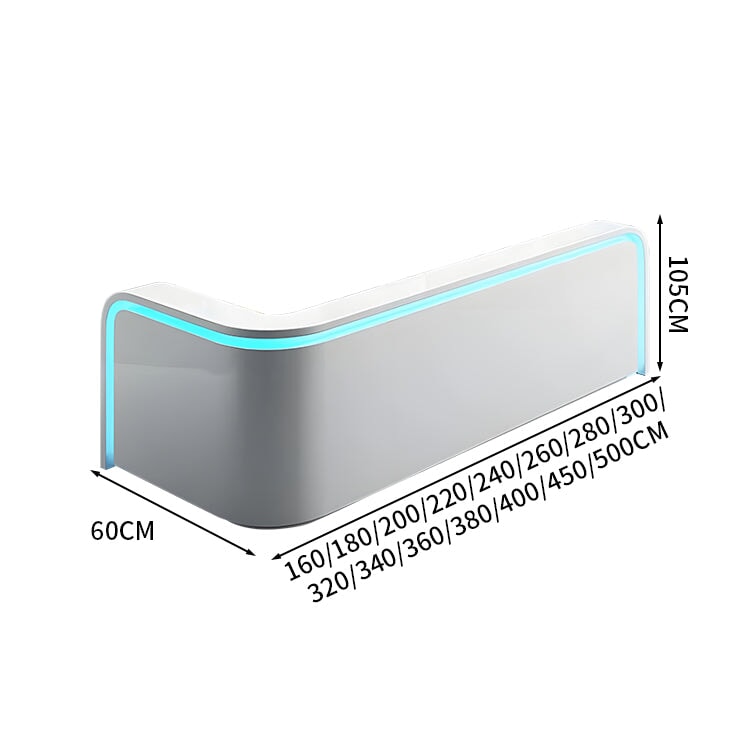 受付カウンター 受付台 オフィス受付 エントランス受付 カウンター 引き出し 鍵付き ホワイト カスタマイズ可能 JDT-044 kaguyasu