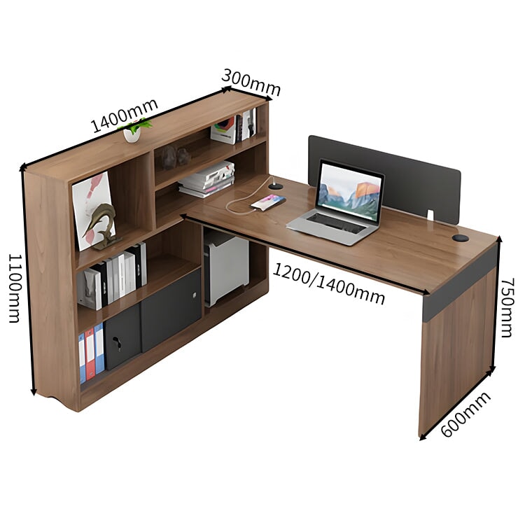 多段式収納棚 トップパネル 配線穴キャップ デスク オフィスデスク デスク 木目調 機能性 組み合わせ 使い勝手 BGZ-C012 chickagu