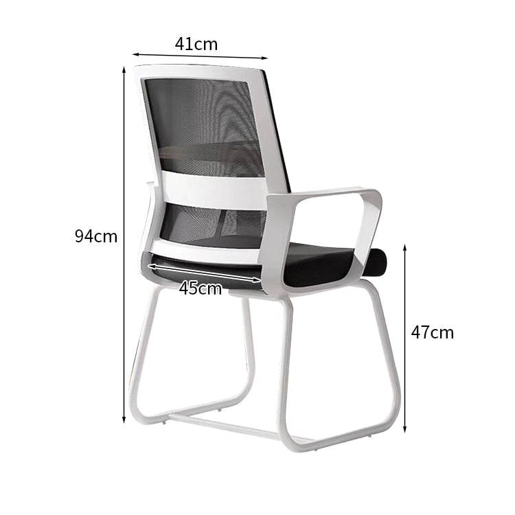 人間工学 フィット感 ループ脚 安定性 耐荷重 高密度ウレタン 柔らか オフィスチュエア チェア 椅子 シンプル ミニマル ホワイト ブラック BGY-K-042