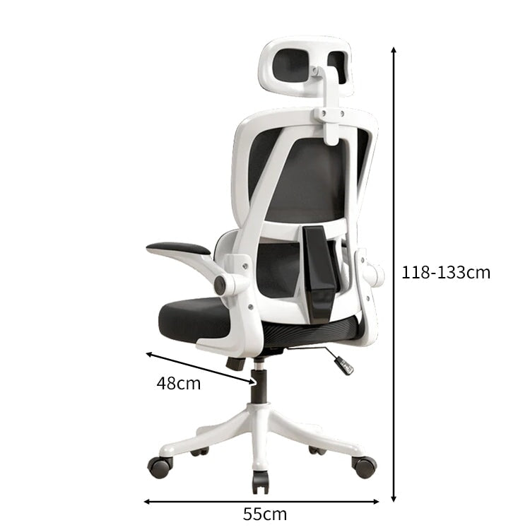 ラテックス 人間工学 跳ね上げ式肘掛け ハイバック リクライニング チェア オフィスチェア メッシュ 通気性 柔らか 快適 モダン BGY-C001 chickagu