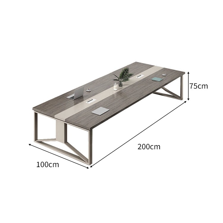 配線ボックス 幅広い スチール コンセント増設 エコ板材 テーブル 会議テーブル ミーティング シンプル 簡素 穏やか 落ち着き 安定性 HYZ-C024 chickagu