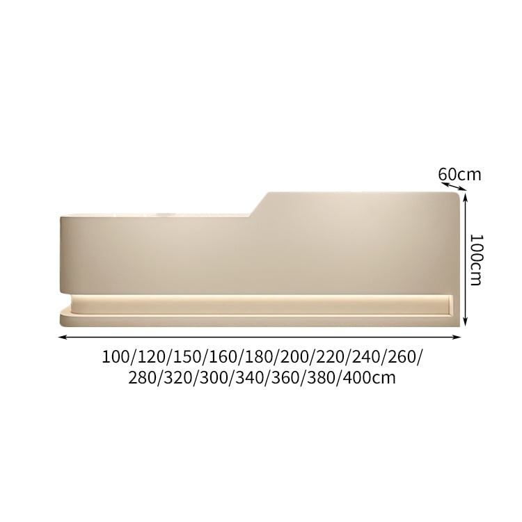 応接用 LEDライト ハイカウンター エコ板材 扉付き収納 受付カウンター 受付 カウンター 受付台 引き出し 大容量 シック ホワイト カスタマイズ可能 JDT-C004 chickagu