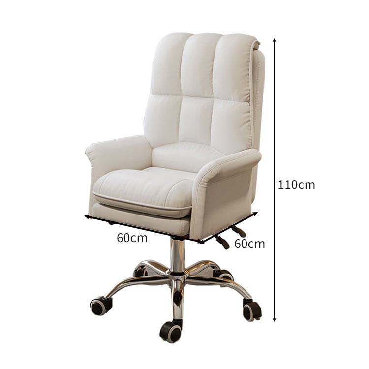 肉厚 ボリューム感 クッション性 リクライニング 昇降回転式 フットレスト PUレザー チェア オフィスチェア 作業用 柔らか 快適 上質 BGY-C024 chickagu