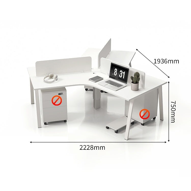 ダイヤル錠 トップパネル キャスター スチール脚 ロック付き 配線穴キャップ エコ板材 オフィスデスク デスク ワークデスク シンプル ホワイト カスタマイズ可能 BGZ-C070