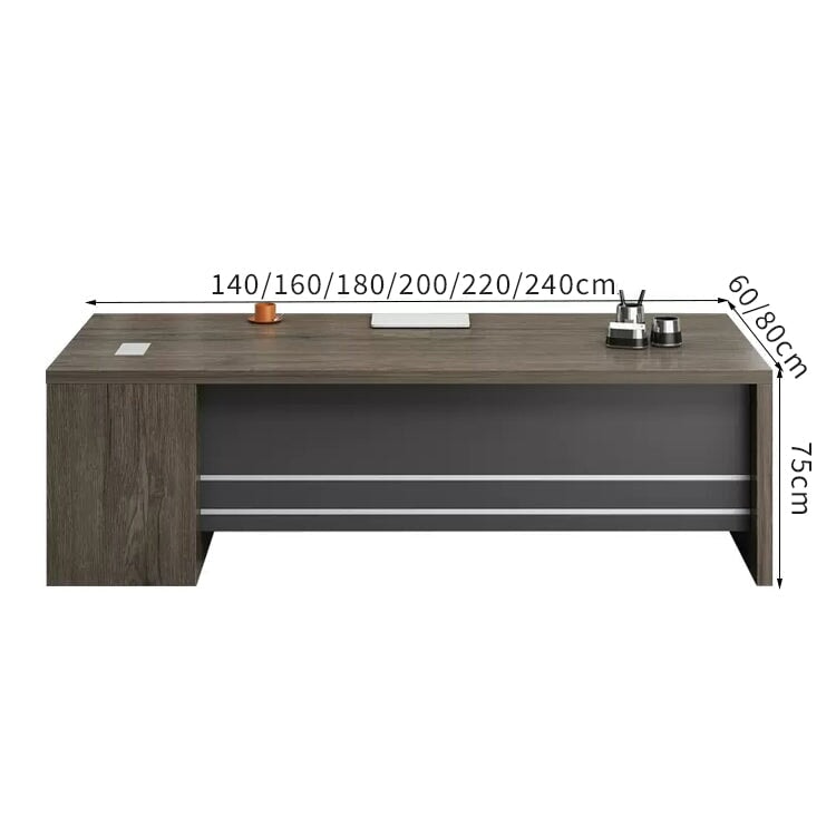 キャビネット 錠付き エッジ仕上げ 配線ボックス 安定性 幕板 デスク エグゼクティブ 役員デスク 木目調 穏やか 落ち着き 上質 カスタマイズ可能 LBZ-C063 chickagu