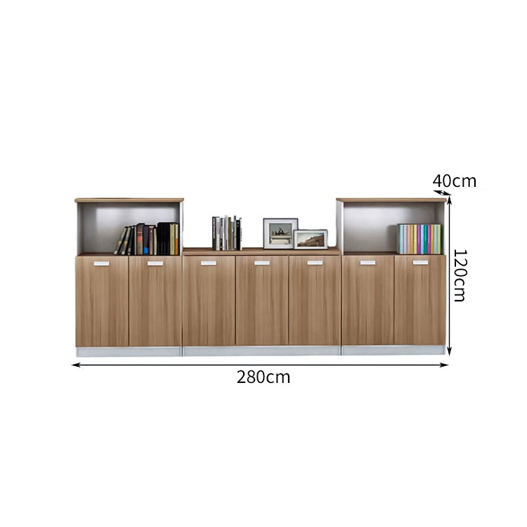大容量 扉付き ホコリ防止 バイカラーデザイン 木目調 厚い棚板 キャビネット 収納キャビネット 落ち着き 洗練 シンプル カスタマイズ可能 CWG-C063