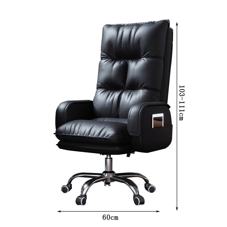 ワークチェア オフィスチェア エグゼクティブチェア PUレザー生地 シリコンフィル 高密度ウレタンフォーム リクライニング機能 フットレスト 高級 BGY-C033  chickagu