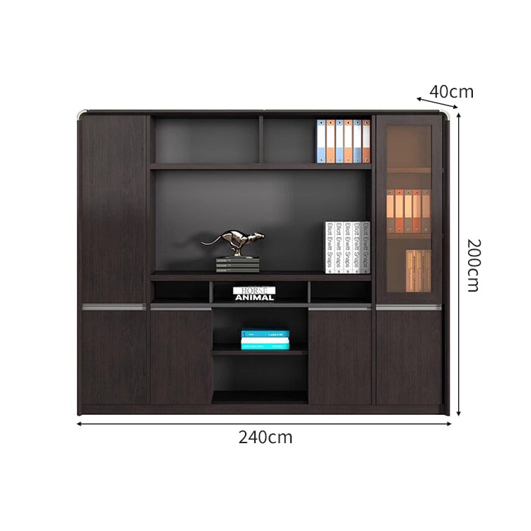 オフィス用 ワードローブ 扉付き オープン式 キャビネット 収納 収納キャビネット 収納棚 エコ板材 丈夫 耐久性 機能的 CWG-C083 CHICKAGU