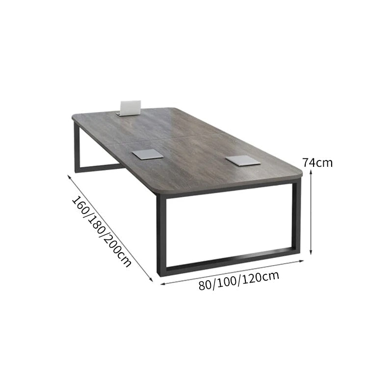 会議テーブル 会議用 ミーティング テーブル 会議室 エコ板材 厚い天板 ゆとり 配線ボックス 炭素鋼フレーム ロック アジャスター 簡素 落ち着き シンプル chickagu