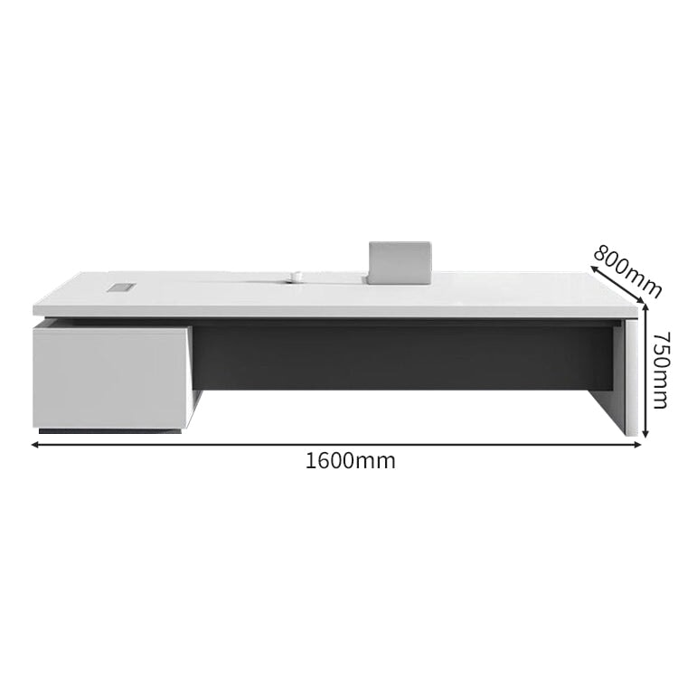 厚い天板 サイドキャビネット 大容量 幕板 安定性 配線ボックス デスク 執務デスク エグゼクティブ バイカラー 洗練 シンプル カスタマイズ可能 LBZ-C004 chickagu