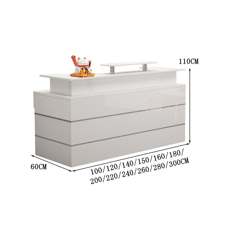 受付カウンター 受付台  レジカウンター  カウンター オフィス受付 PC収納 ロック付き メラミン化粧板  艶消し 艶あり ホワイト カスタマイズ可能 JDT-A471   chickagu