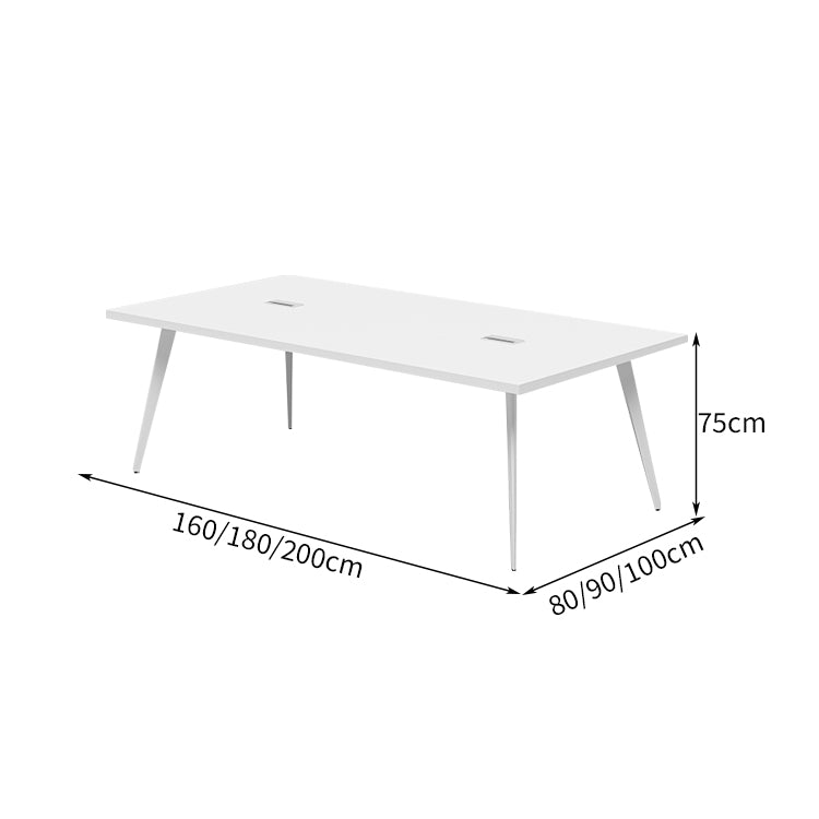 幅広 ゆとり 配線穴 スチールフレーム 八の字構造 エコ板材 厚み 会議テーブル テーブル ミーティング シンプル 洗練 カスタマイズ可能 HYZ-C070