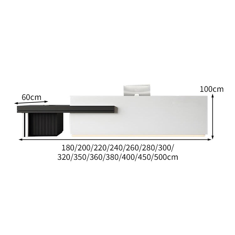 エコ板材 静音スライドレール 上部天板 大容量収納 分類収納 多目的 マーブル柄 カウンター 受付台 受付カウンター 洗練 すっきり 高級感 カスタマイズ可能 JDT-C078