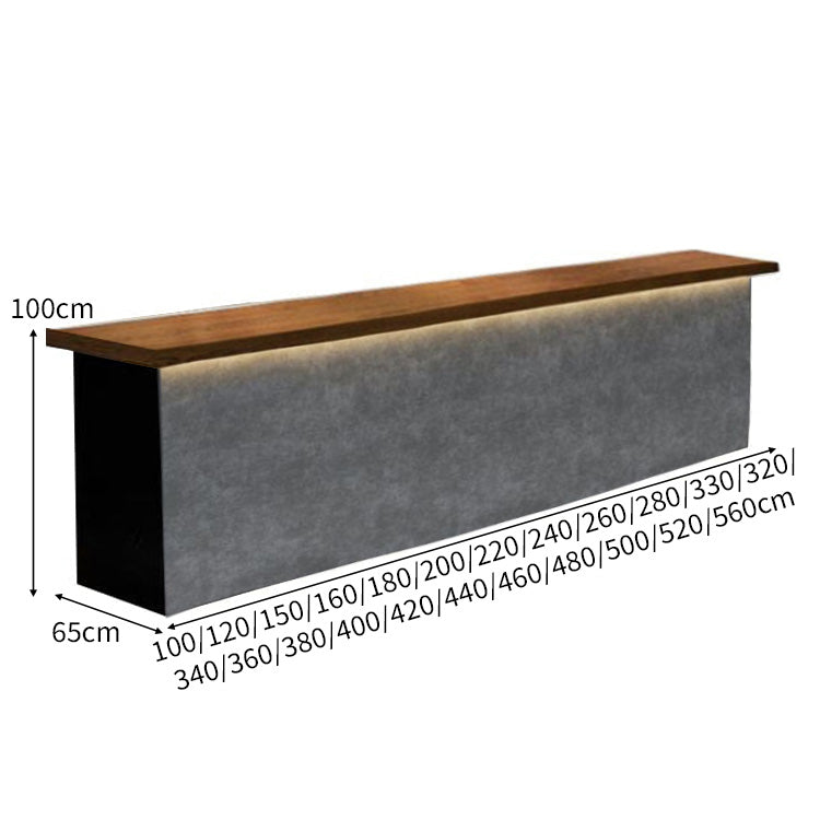 L型 LEDライト付き 大容量収納 引き出し付き 受付カウンター バーカウンター 受付台 カウンターテーブル グレー カスタマイズ可能 JDT-C027