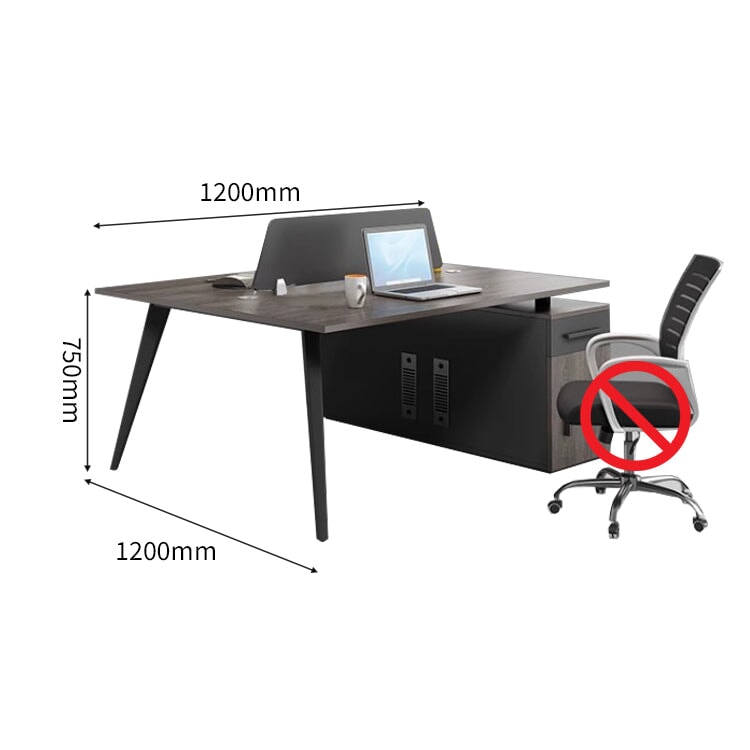 集中力向上 トップパネル キャビネット 引き出し 扉付き収納 スチール脚 デスク ワークデスク オフィス用 落ち着き シンプル ウォールナット カスタマイズ可能 BGZ-C052