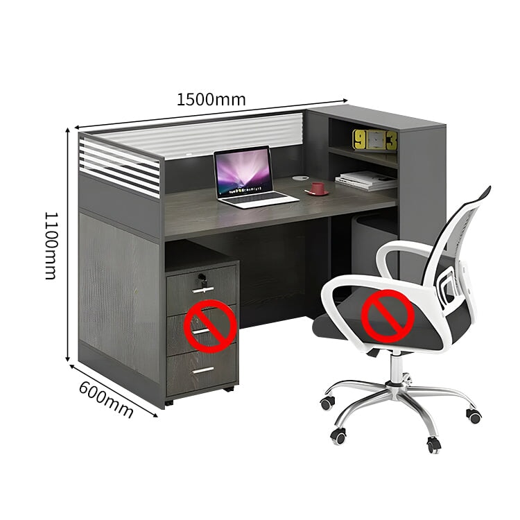 オフィスデスク ワークデスク ㍶デスク 事務机 デスク オープン収納 ㍶収納 デスクワゴン トップパネル付き ウォールナット カスタマイズ可能 BGZ-C005 chickagu